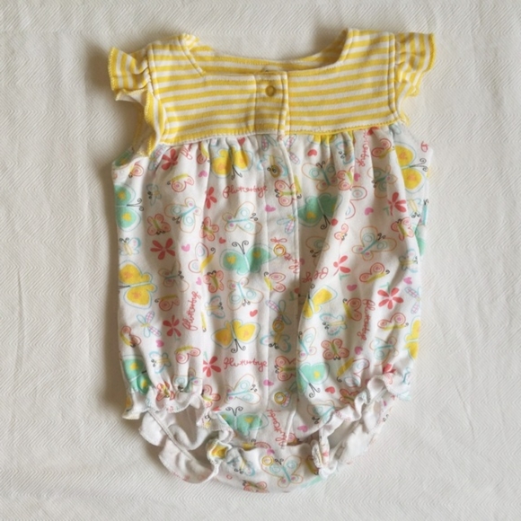 koala baby butterfly snap bubble romper playsuit 3 months baby girl - Picture 1 of 5